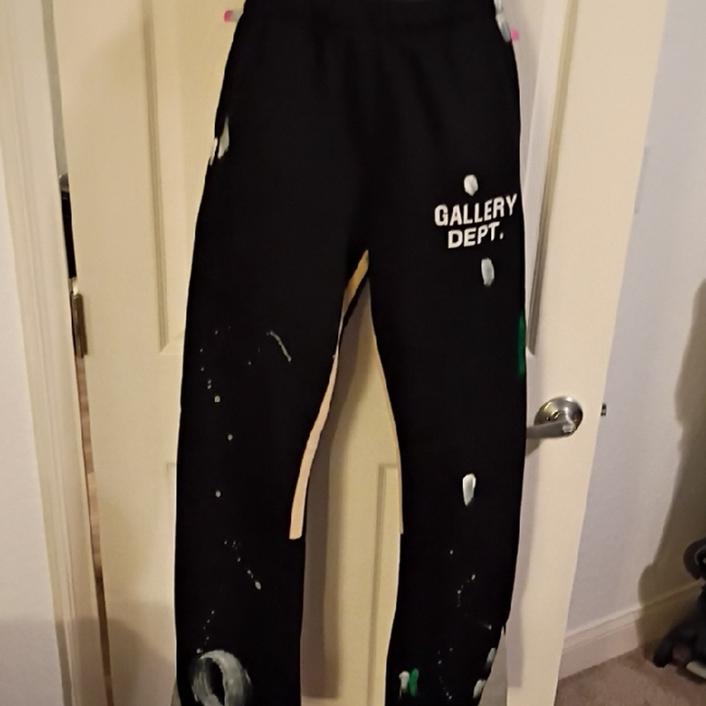 Gallery Dept Black Artistic Joggers